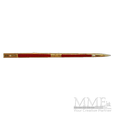 Cast Gold and Red Felt Sheath