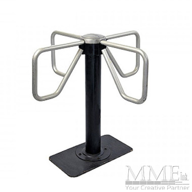 Turnstile Silver & Black