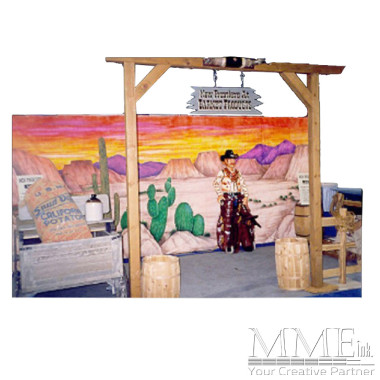Country Western Backdrop Set
