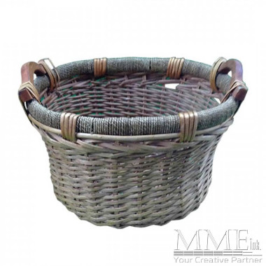 Deep Weaved Brown Basket