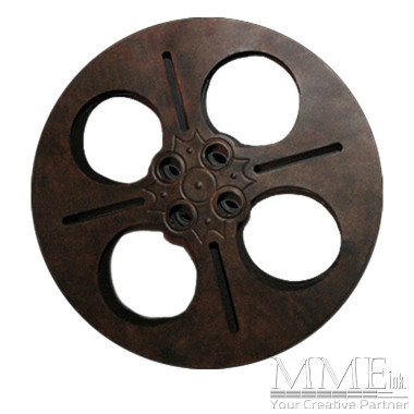 Oversized Rusted Film Reel