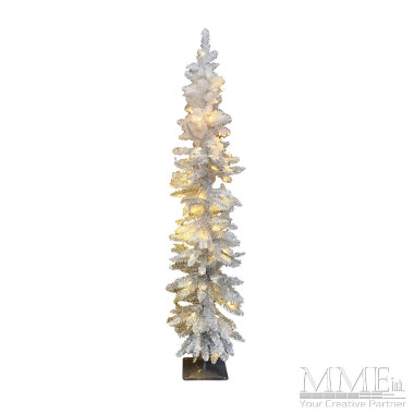 Pre Lit White and Silver Tree