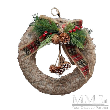Furry Rustic Wreath