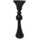 Short Reversible Black Trumpet Vase