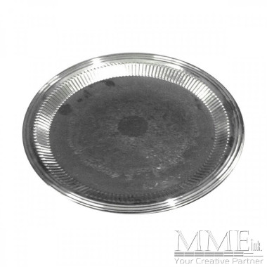 Flat Silver Round Tray