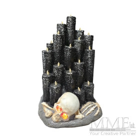 LED Candles with Skull and Bones