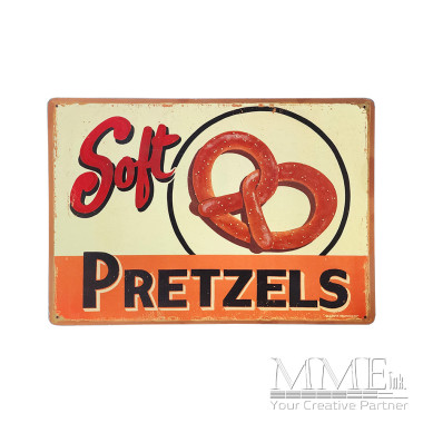 Soft Pretzels Vintage Sign