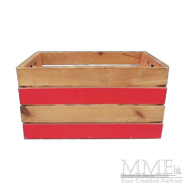 Crate with Red Stripes